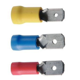 Plastimo P204567 - Insulated Male Spade Connector Blue Ø6,3mm For Cable 1,5-2,5 mm²