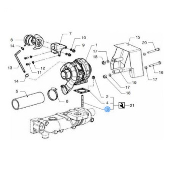 Vetus VFP01279 - Stud for Assembly Heat Exchanger M8