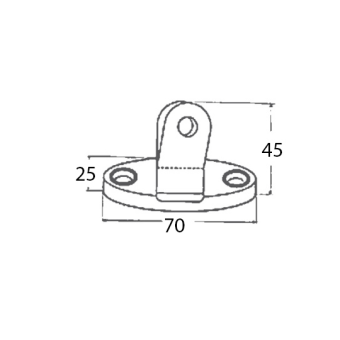 Stainless Steel 180° Adjustable Deck Hinge With Bolt 