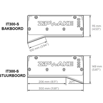 Zipwake Interceptor 300S Chine Starboard Cable 3Mtr