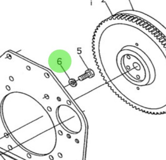 Nanni Diesel 970302068 - D10 Spring Washer for Starter and Flywheel Assemblies