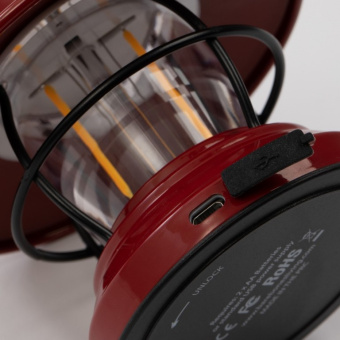 Barebones Mini Edison Lantern Red