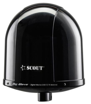 Scout TV Antenna Big Wave Black 360° Ø25cm Black