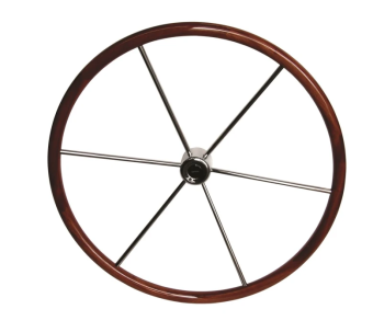 Vetus KW71U - Steering Wheel with Mahogany Rim, Ø 710 mm, Unlacquered