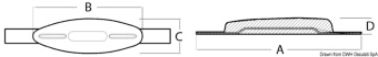 ZP-0 Weld-On Zinc Anode 500 g 210x120x40x22,5 mm - Osculati 43.904.00