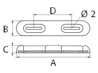 Talamex Zinc Alloy Anode With Screw 1,2 kg