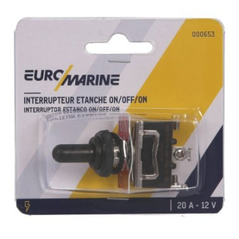 Euromarine Waterproof Toggle Switch 20A 12V On-Off-On