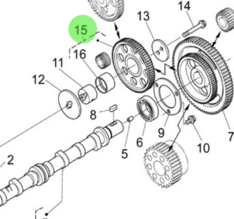 Nanni Diesel 970314845 - Complete Idler Gear for N4 Series Engines
