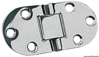 Osculati 38.460.76 - Foldable hinge 76x38 mm