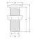 Nuova Rade 44740 - Thru-Hull Fitting 3/4'', L.81mm, White