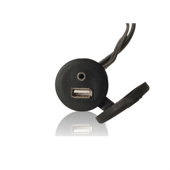 Fusion MS-CBUSB3.5 - USB+3.5mm AUX Flushmount