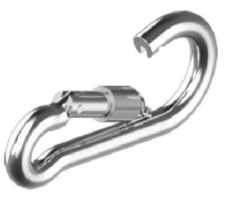 U-Hardware Carabiner With Quick Lock SS 6 x 60 mm (10 pcs)