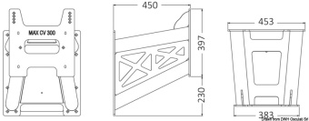 Osculati 47.375.04 - BRACKET Stainless Steel Motor Bracket