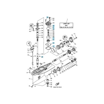 EMP 46-02346 - Water Pump Service Kit For Yamaha Outboard Engines