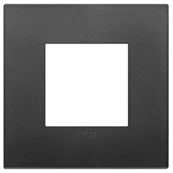 Vimar 19642.71 Classic Plate 2M Technopolymer Black