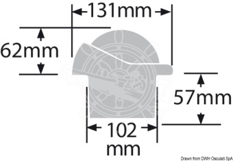 Osculati 25.087.01 - RITCHIE Supersport Compass 3"3/4 Black/Blue