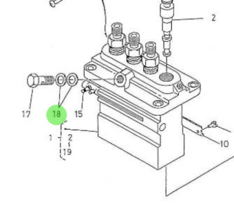 Nanni Diesel 970310891 - Injection Pump Packing for 4.330TDI and 4.340TDI Engines