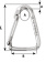 Wichard 2345 - Delta Carabiner For Webbing SS 8 mm Wichard 2345 - Delta Carabiner For Webbing SS 8 mm