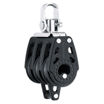 Harken HK345 Carbo Air Triple Block 29 mm With Swivel Shackle And Becket For Rope 8 mm
