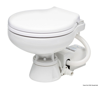 Osculati 50.207.13 - Electric Toilet with White Plastic Seat