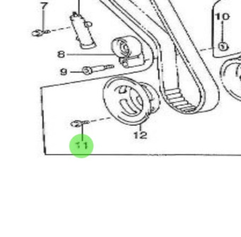 Nanni Diesel 970312167 - Flange Bolt for Camshaft and Valve Assembly