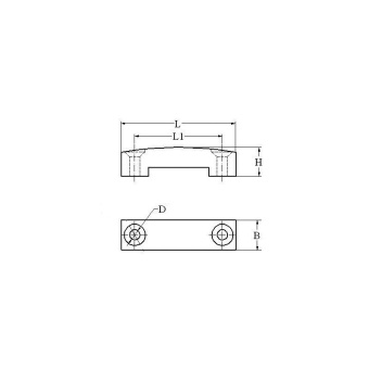 AISI 316 Stainless Steel Lacing Eye for 25 mm Straps