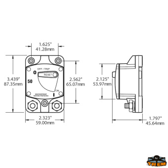 Trem K1307144 - IP66 Heavy Duty Circuit Breaker 100A