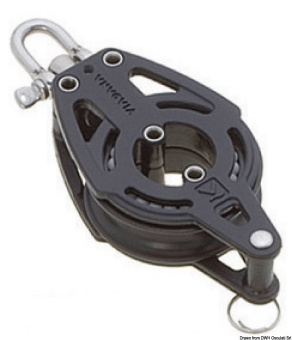 Osculati 55.051.02 - Single Block With Swivel Or Blockable And Becket B