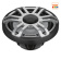 Hertz HMX 6.5 S-LD-G - 6.5" Marine Sport High Performance Coax Speakers Gray RGB LED (2 pcs.)