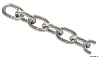Osculati 01.374.06-050 - Stainless Steel Genoese Chain 6 mm x 50 m