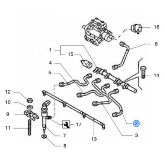 Vetus VFP01181 - Fuel Line