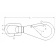 AISI 316 Swivel Eye Bolt Snap Shackles 100 mm