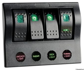 Osculati 14.860.04 - PCP Compact Electric Panel With 4 Switches