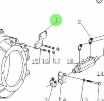 Nanni Diesel 95310547 - Oil Cooler Gearbox Support for T4.155 and 4.380TDI Engines