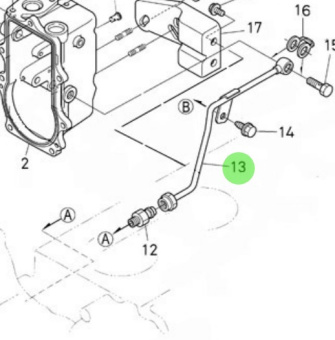 Nanni Diesel 970313611 - Injection Pump Oil Pipe Assembly for N4.115 Engines