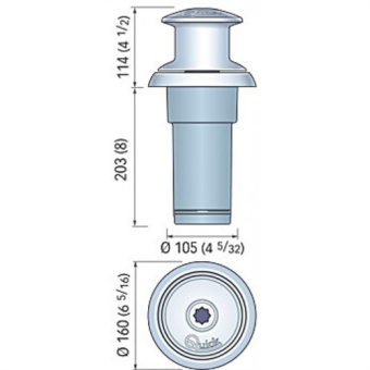 Quick Totem Capstan 800W/12V