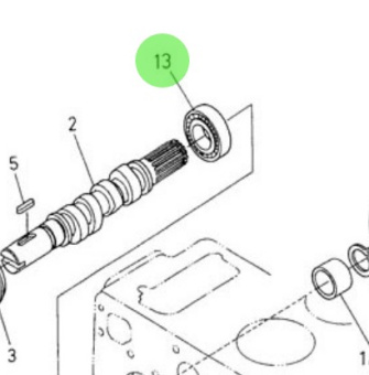 Nanni Diesel 970315079 - Ball Bearing for Camshaft Injection Pump