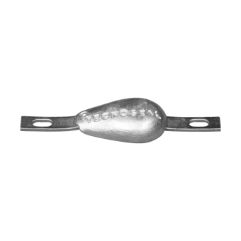 Tecnoseal Zinc Teardrop Type Bolt-On Sacrificial Anodes with Slotted Holes
