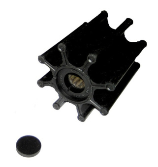 Jabsco 17018-0001B - Impeller B65xH76.2 Shaft 16 Spline 8-Blade