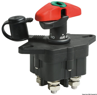 Osculati 14.386.21 - LITTELFUSE Dual-Polar Battery Switch With Key 500A