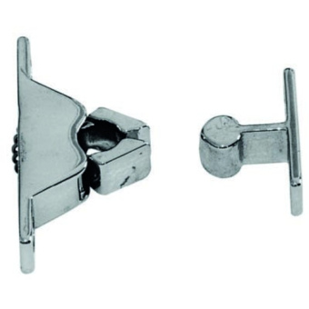 Plastimo 418377 - Chrome-plated brass door holder 60 X 14 X 37mm