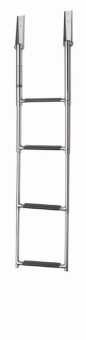 Vetus SLT4AW - Telescopic Staircase, Wide, Stainless Steel AISI 316, 4 Steps, Total Height 1160 mm