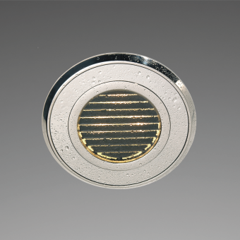 Prebit 23343505 - LED installation EB33R-3 Slave Slat, V4A (AISI316L) Polished, 10-30V DC, Max. 3W, IP67, Ø85mm, red/bw