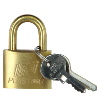 Plastimo P202143 - Short Shackle Brass Padlock - 50mm
