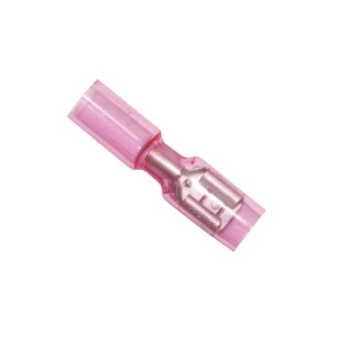  Heat-shrinkable Watertight Crimp Terminal Female Clip Red 0.5-1.5 mm²