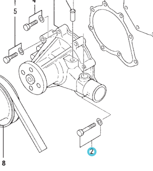 Northern Lights MF241262 - BOLT AND WASHER M8 X 1.25 X 45