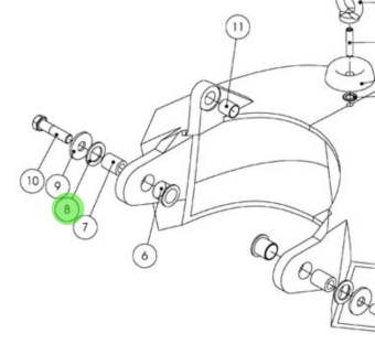 Alamarin Jet H0305 - Spacer Plate for Jet-230 Reversing Deflector