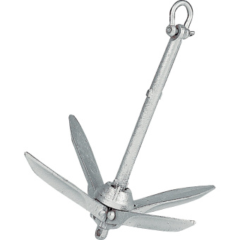 Plastimo Folding Grapnel Anchor with Straight Flukes