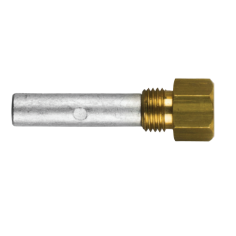 Tecnoseal 02021/1T - Caterpillar Pencil Anode Ø 9 L.35 Complete With Brass Plug Th. 7/16'' UNF