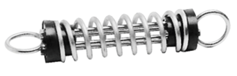 Allpa Stainless Steel Mooring Spring 'Heavy Duty' With Plastic Inserts, Ø6mm, L=300mm (Boat Max. 8m/2400kg)